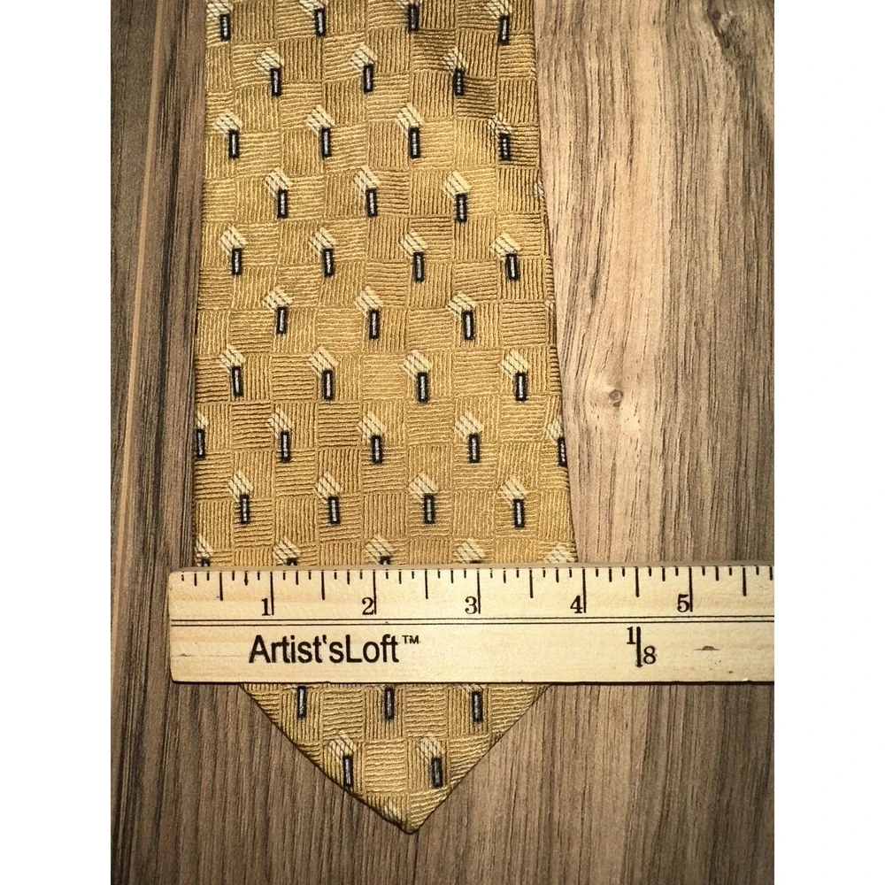 Neo Bill Blas Neck Tie Beige 100% Silk‎